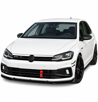 💕 Splitter Adatto per VW Polo AW1 17+ Look Standard EVO Nero Lucido 💕