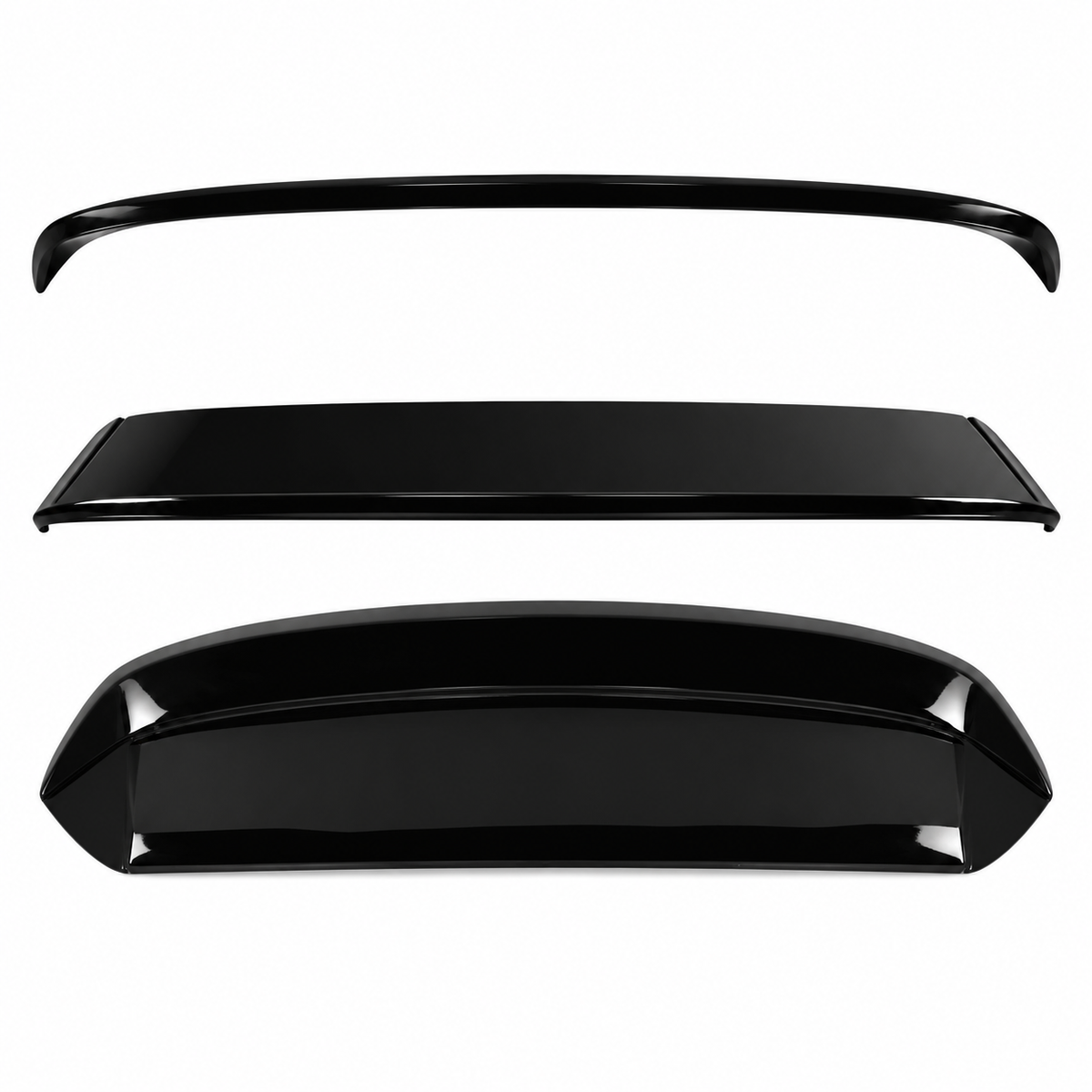 💕 Spoiler Tetto Aerodynamic Adatto per BMW E81 E87 04-11 Nero Lucido 💕