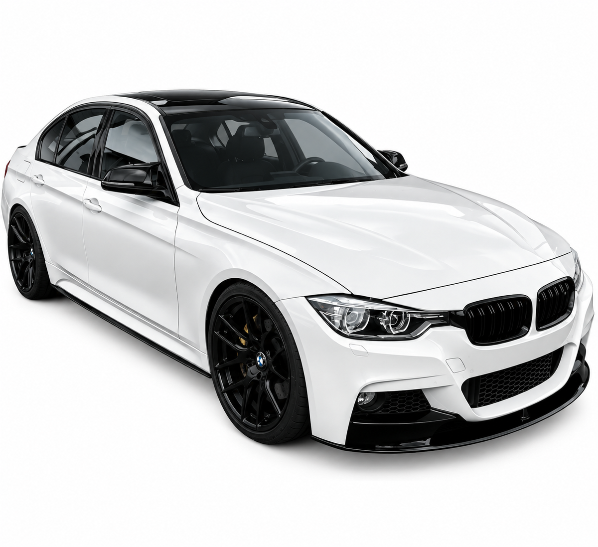 💕Spoiler Lip Anteriore Performance Adatto per BMW F30 F31 M-Pack Nero Lucido💕