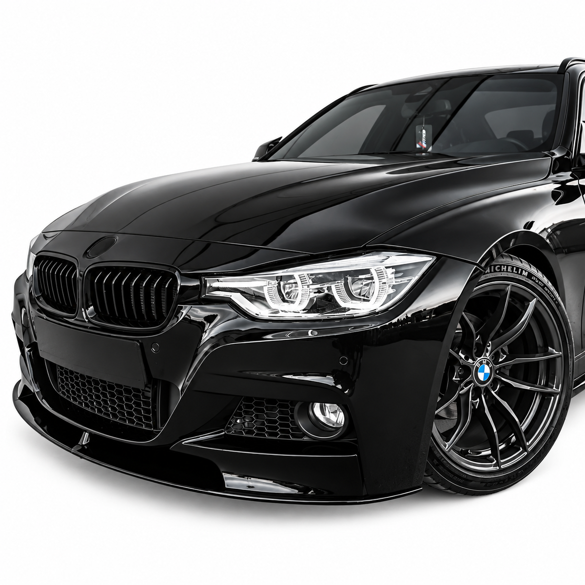 💕Spoiler Lip Anteriore Performance Adatto per BMW F30 F31 M-Pack Nero Lucido💕