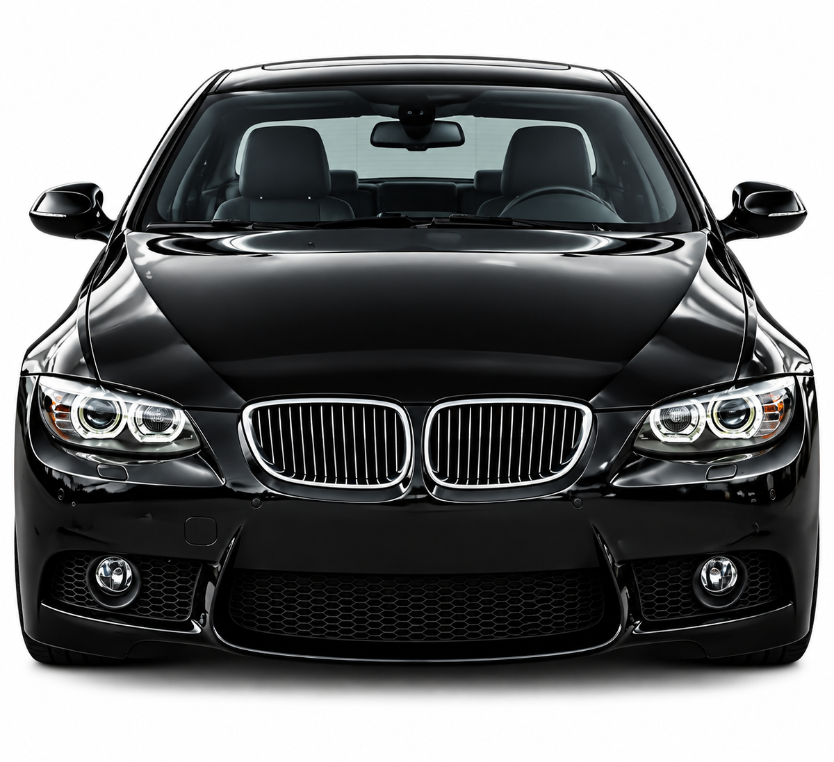 💕 Fari Anteriori DTM LED Angel Eyes Bianchi BMW E92 E93 06-10 💕
