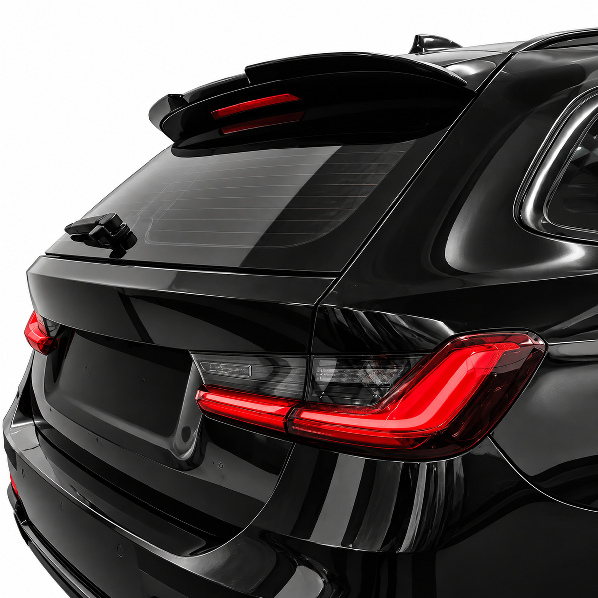 💕 Spoiler Tetto MX Style Adatto per BMW G21 G81 Touring Nero Lucido 💕