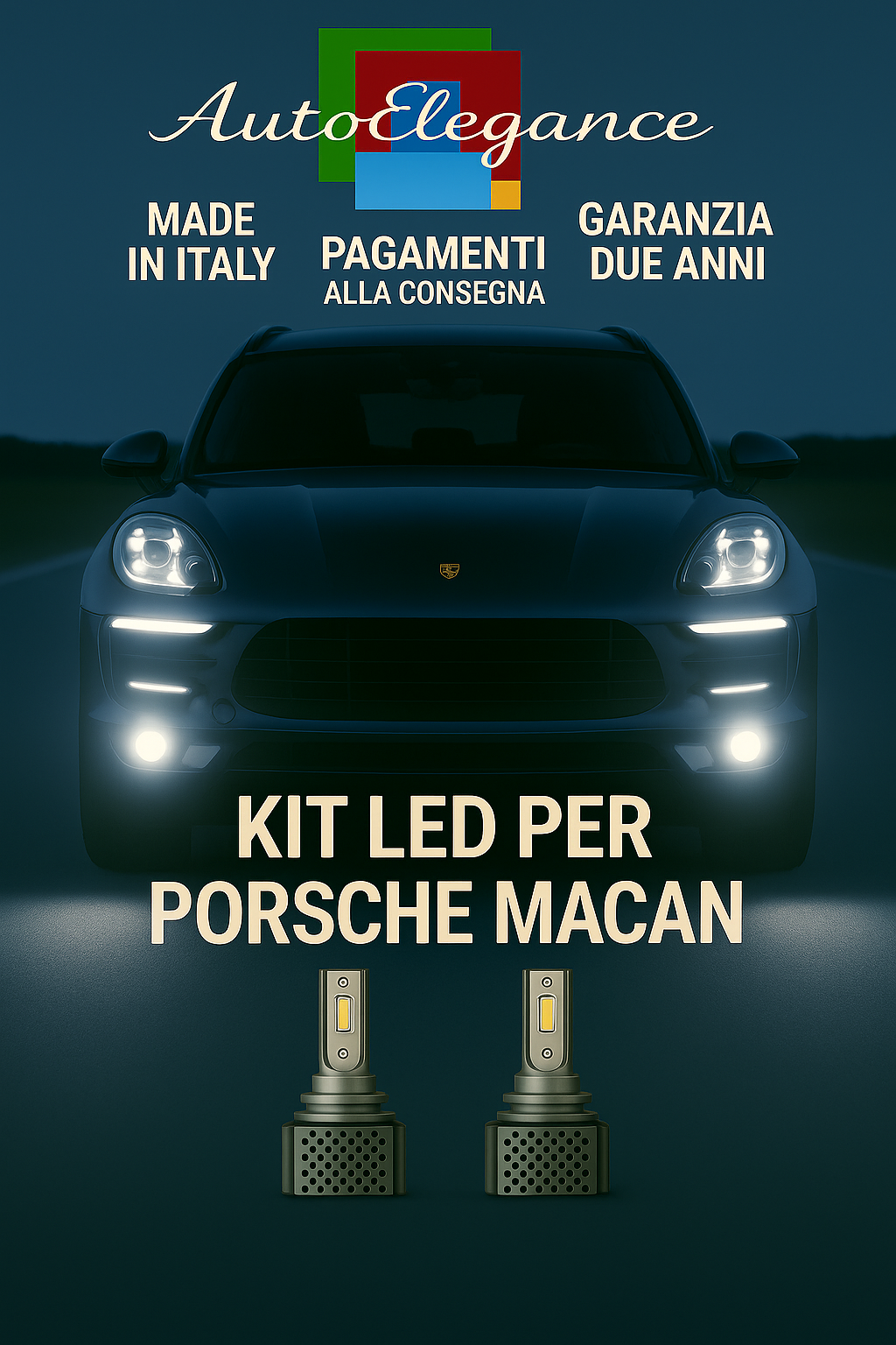 💫KIT LED D3S 6000K BIANCO CANBUS – Anabbaglianti per Porsche Macan💫