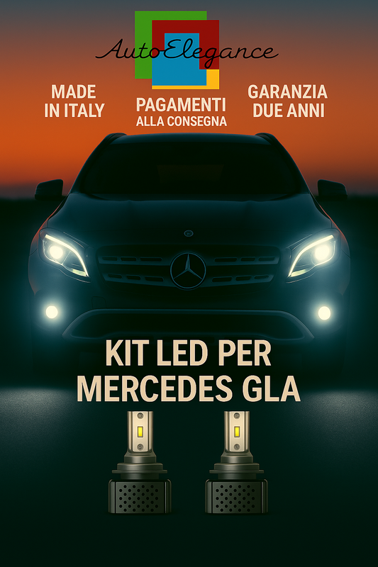 🔥KIT LED D3S 6000K BIANCO CANBUS – Anabbaglianti per Mercedes GLA🔥
