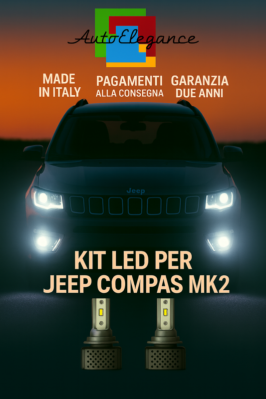 💫KIT LED D3S 6000K BIANCO CANBUS – Anabbaglianti per Jeep Compass MK2💫