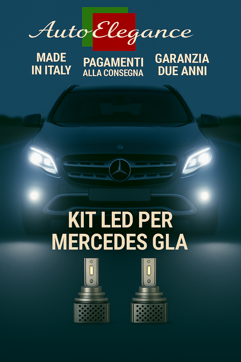 KIT LED D3S 6000K BIANCO CANBUS – Anabbaglianti per Mercedes GLA