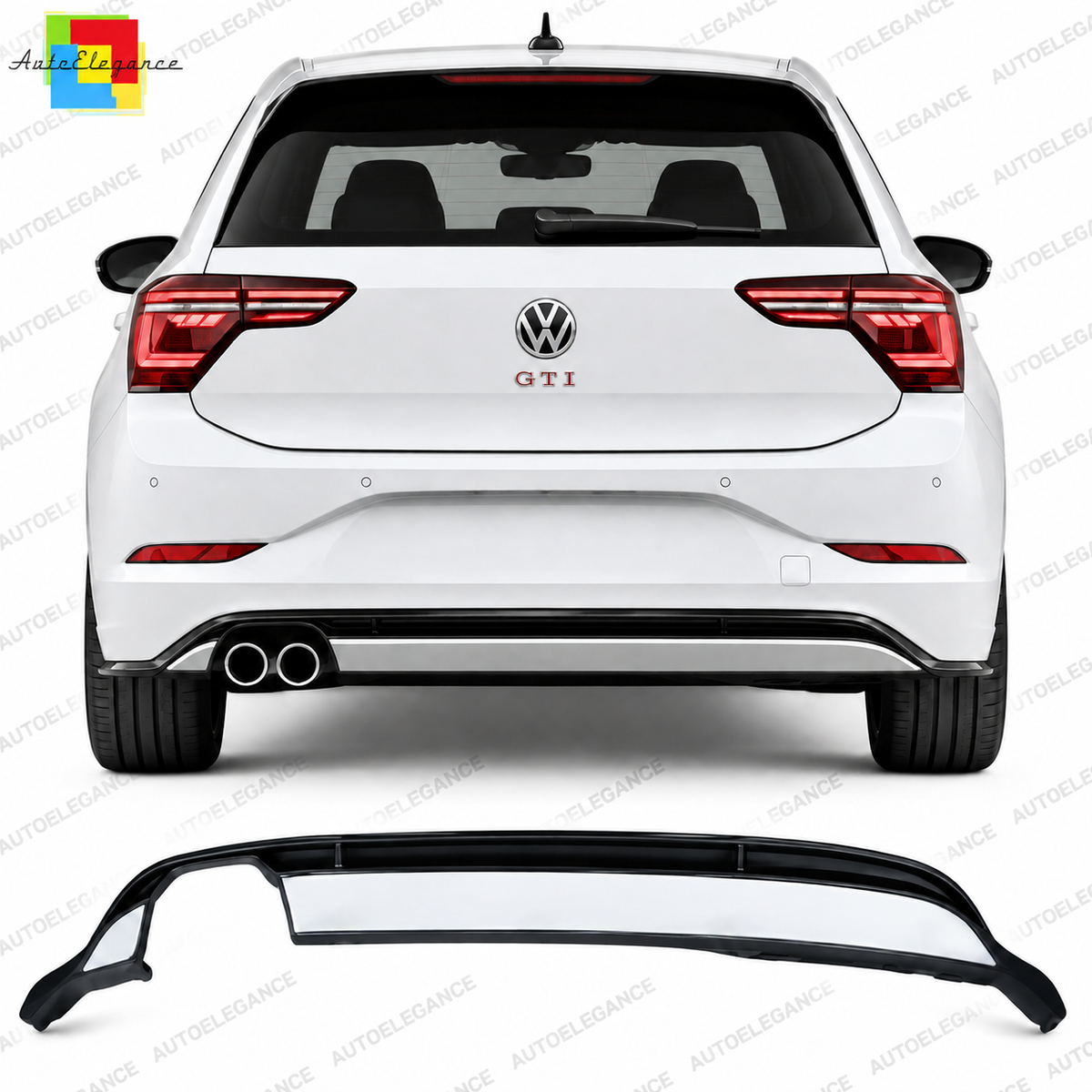 💕DIFFUSORE ADATTO PER VOLKSWAGEN VW POLO 22- LOOK GTI💕