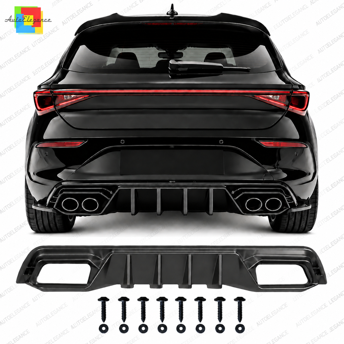 💕ART.6438 Diffusore Posteriore Adatto per Cupra Leon MK1 Dal 2020 💕