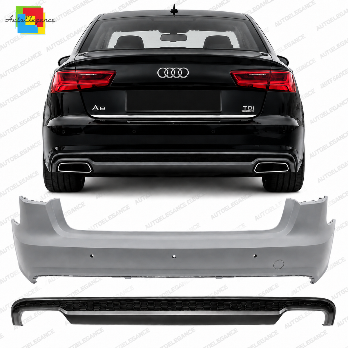 💕PARAURTI POSTERIORE SLINE ADATTO PER A6 C7 2011-2018 BERLINA💕