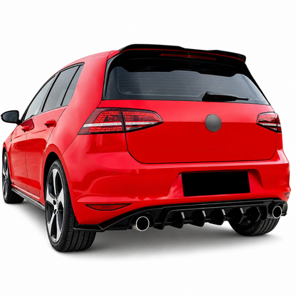 💕 Diffusore Posteriore Adatto per VW Golf MK7 2013-2016 ABS Nero Lucido 💕