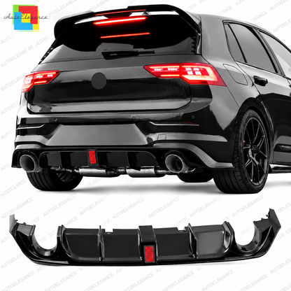 💕 Diffusore Posteriore Adatto per VW Golf MK8 GTI GTE GTD 20+ LED ABS 💕