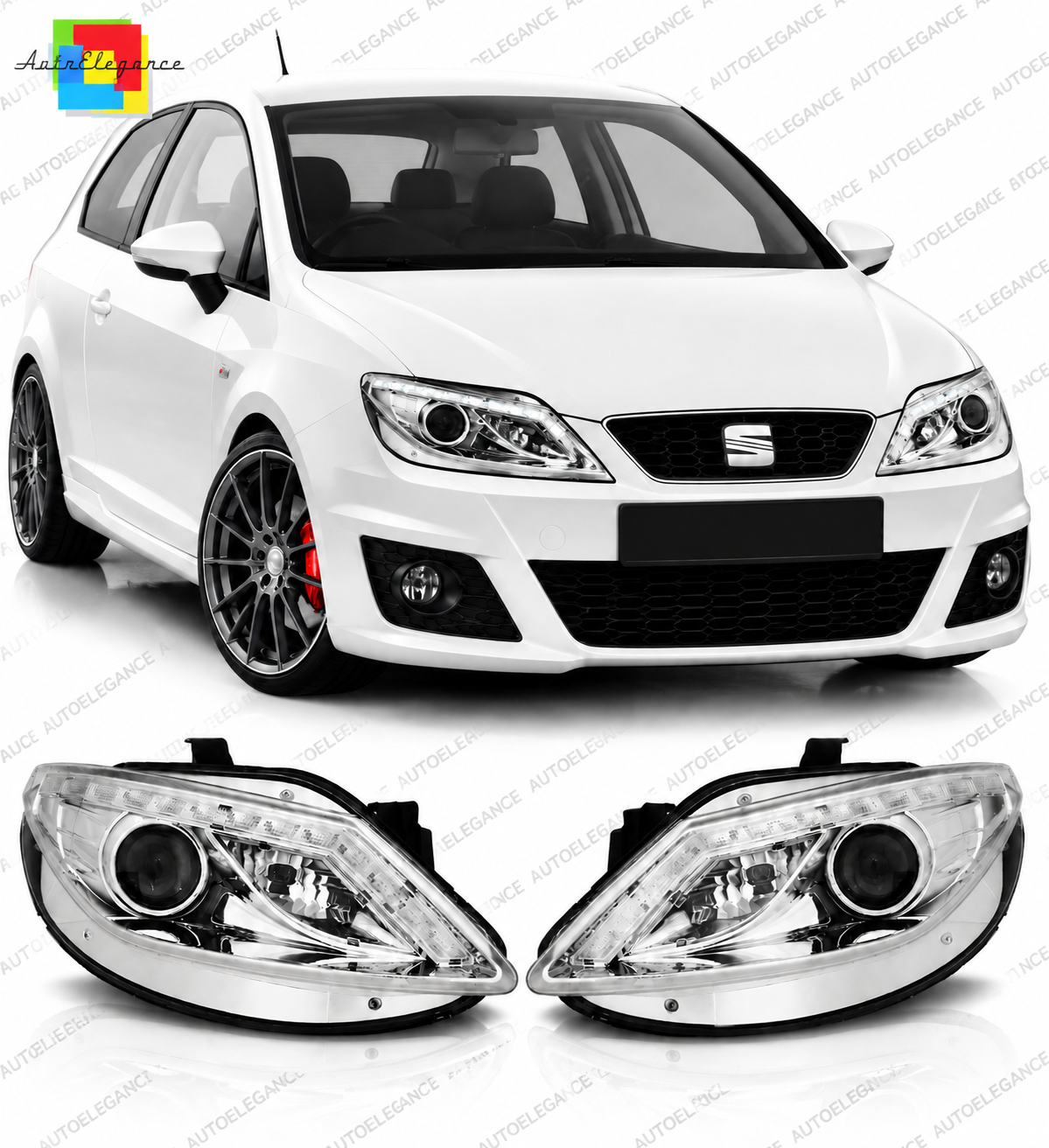 BODYKIT E36 + COUPE REAR LIGHTS WITH WHITE INDICATOR