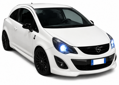 💕0137 SPLITTER ADATTO PER OPEL CORSA D 10-14 FACELIFT LOOK OPC ABS GREZZO💕