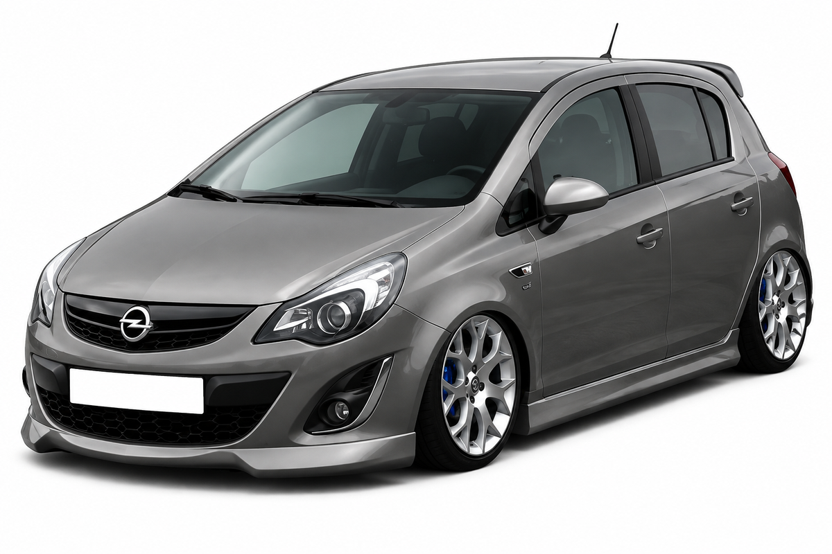💕0137 SPLITTER ADATTO PER OPEL CORSA D 10-14 FACELIFT LOOK OPC ABS GREZZO💕