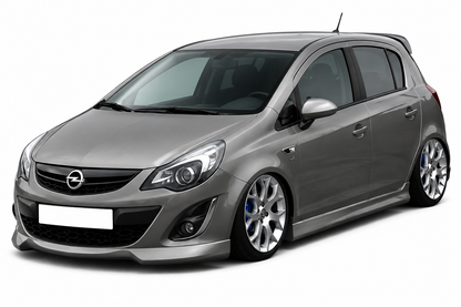 💕0137 SPLITTER ADATTO PER OPEL CORSA D 10-14 FACELIFT LOOK OPC ABS GREZZO💕