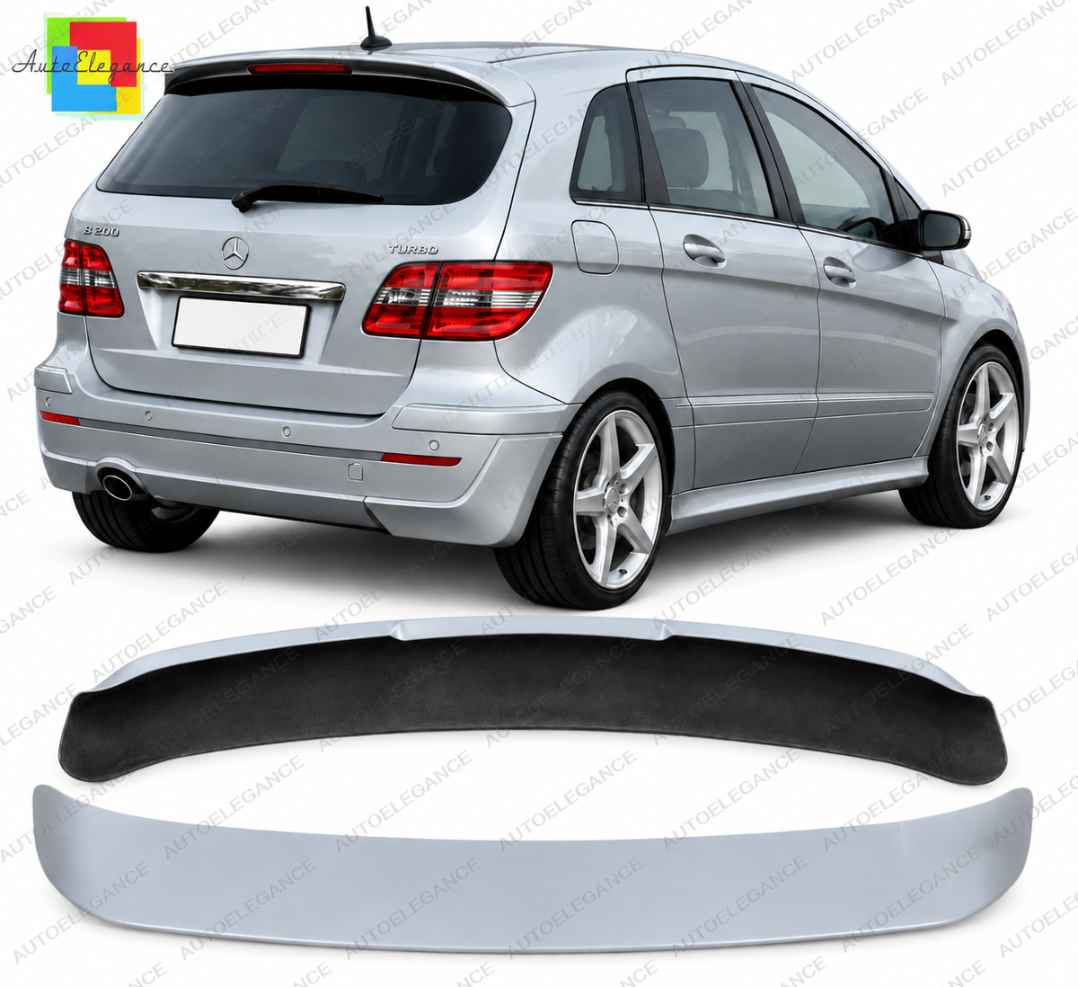 💕SPOILER POSTERIORE ADATTO PER MERCEDES CLASSE B W245 ( 2005-2011 ) GREZZO💕