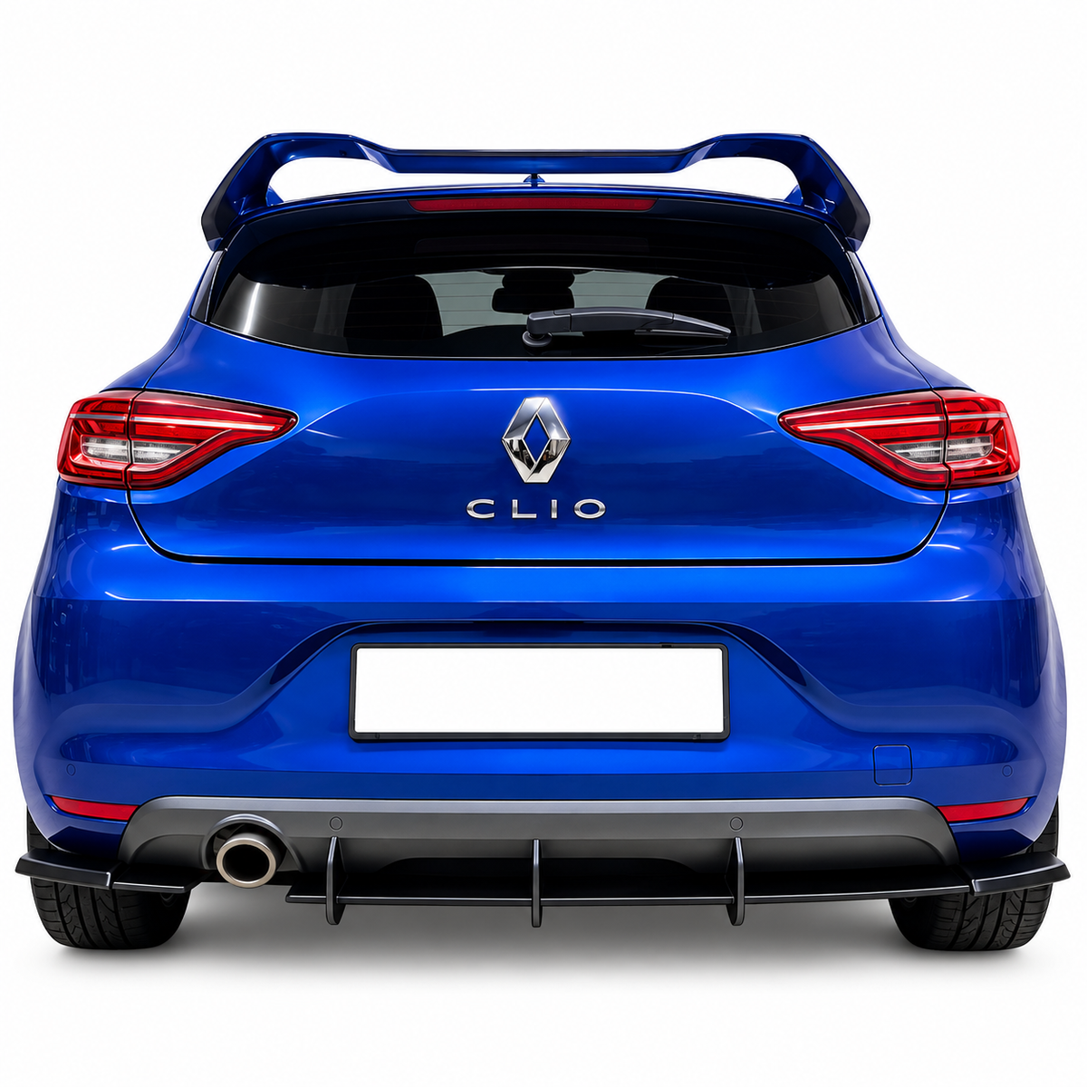 💕 Diffusore Posteriore Adatto per Renault Clio 5 19-23 ABS Nero Opaco 💕