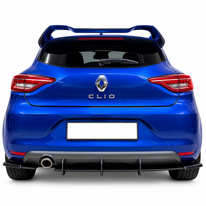 💕 Diffusore Posteriore Adatto per Renault Clio 5 19-23 ABS Nero Opaco 💕
