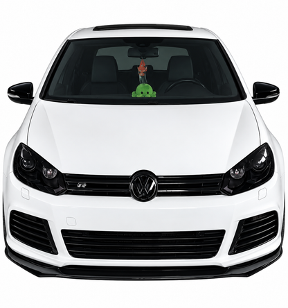 💕SPLITTER ANTERIORE ADATTO PER VW GOLF 6 RLINE R20 2008-2012 ABS NERO LUCIDO💕