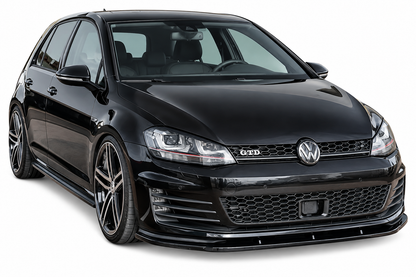 💕0160 SPLITTER ANTERIORE ADATTO PER VW GOLF 7 GTI/GTD 12-2016 ABS NERO LUCIDO💕
