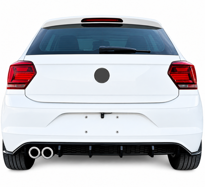 💕 Diffusore Posteriore Adatto per VW Polo MK6 17-21 GTI Style Nero Lucido 💕