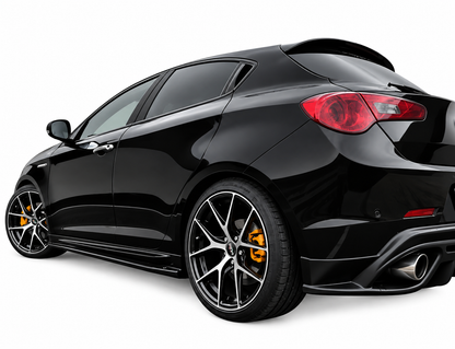 💕SOTTO MINIGONNE ADATTO PER ALFA ROMEO GIULIETTA 2010+ ABS NERO LUCIDO💕