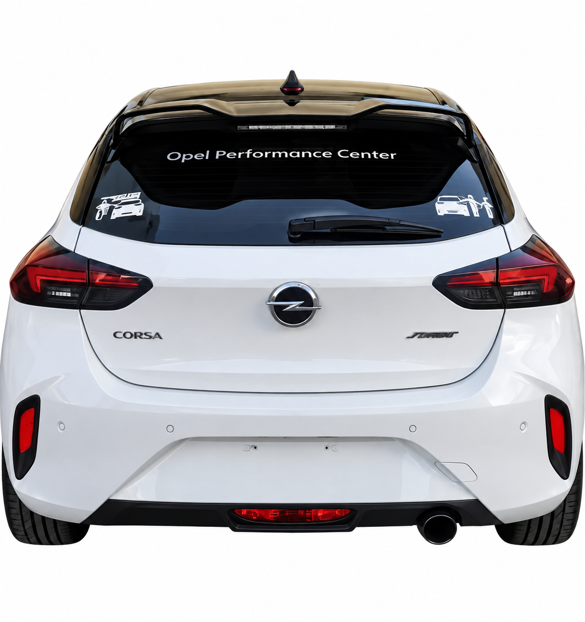 💕0651 SPOILER TETTO ADATTO PER OPEL CORSA F 2019+ NERO LUCIDO💕