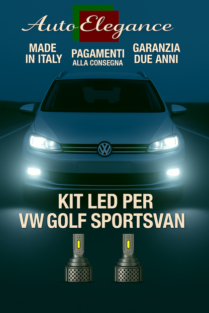 🔥KIT LED D3S 6000K BIANCO CANBUS – Anabbaglianti per VW Golf Sportsvan🔥