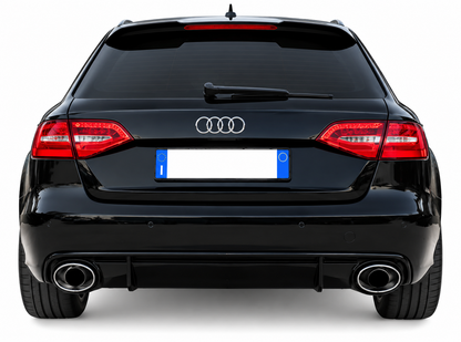 💕ART.1560 SPOILER TETTO ADATTO PER A4 B8 2007-2016 look RS4 NERO LUCIDO💕