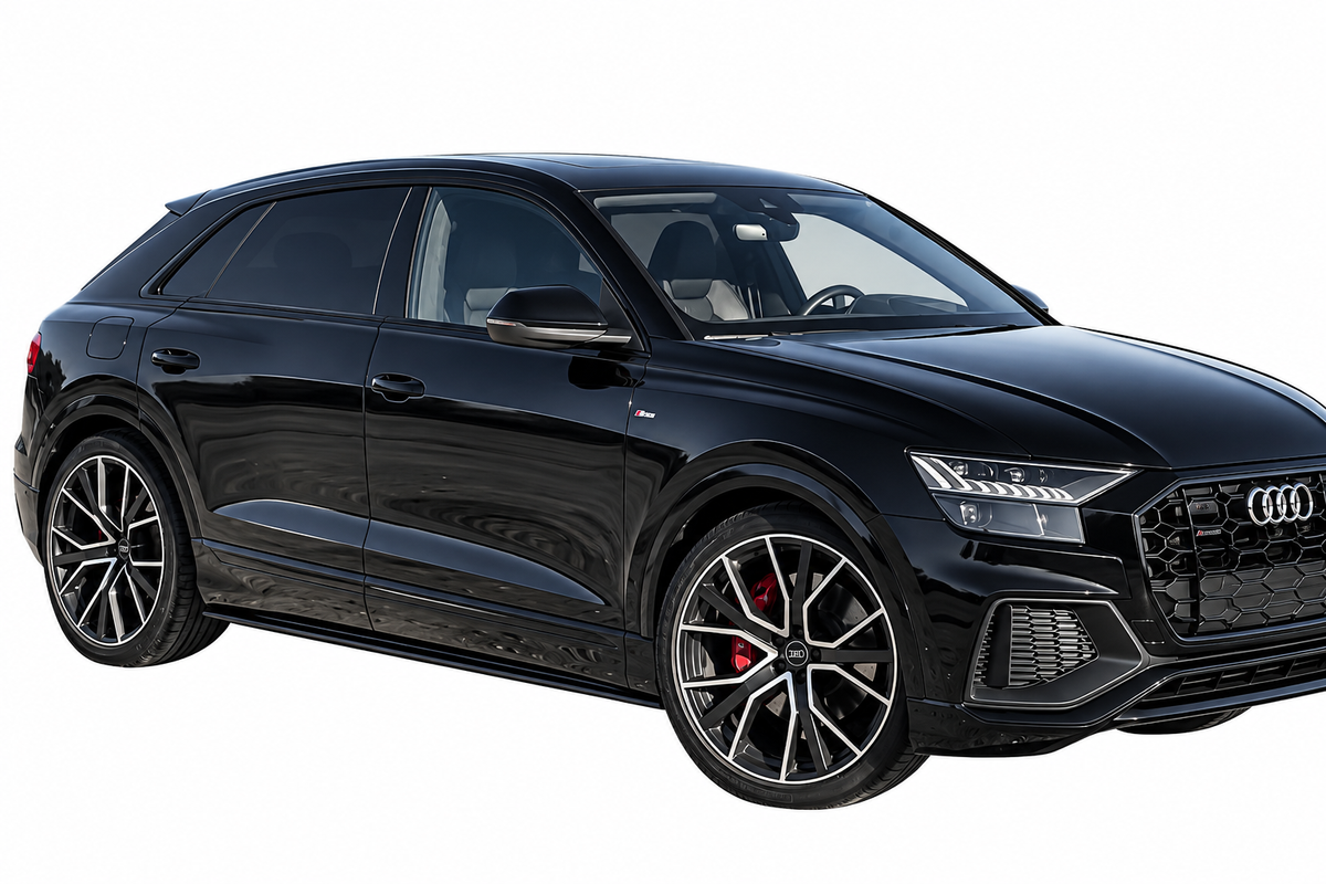 💕Diffusore Minigonne Adatto per Audi SQ8/Q8 SLine 2018-2023 Nero lucido💕