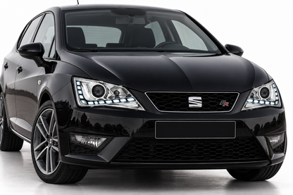 💕 Fari Anteriori Adatti per Seat Ibiza 6J 12-15 True DRL LED Cromati 💕