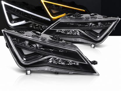 💕 Fari Anteriori Adatti per Seat Leon III 5F 12-20 Full LED DRL 💕