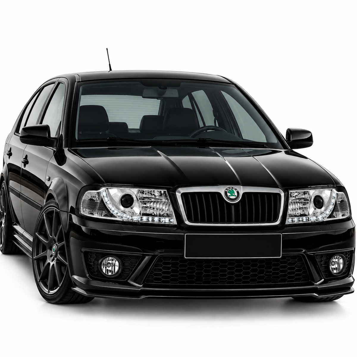 💕 Fari Anteriori Adatti per Skoda Octavia I 00-10 LED DRL Cromati 💕