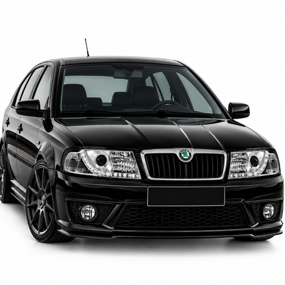 💕 Fari Anteriori Adatti per Skoda Octavia I 00-10 LED DRL Cromati 💕