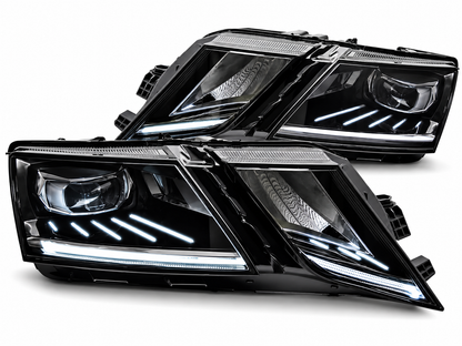 💕 Fari Anteriori FULL FULL LED DRL Adatti per Skoda Octavia III 16-20 💕
