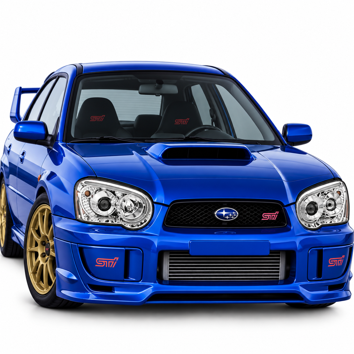 💕 Fari Anteriori Adatti per Subaru Impreza GD GG 03-05 Tube Light Cromati 💕