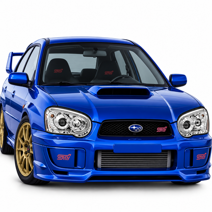 💕 Fari Anteriori Adatti per Subaru Impreza GD GG 03-05 Tube Light Cromati 💕