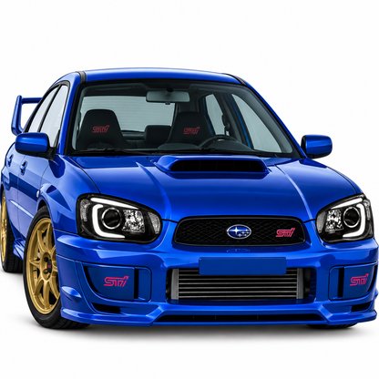 💕 Fari Anteriori Adatti per Subaru Impreza II GD GG 06-07 Xenon Tube Light Neri 💕