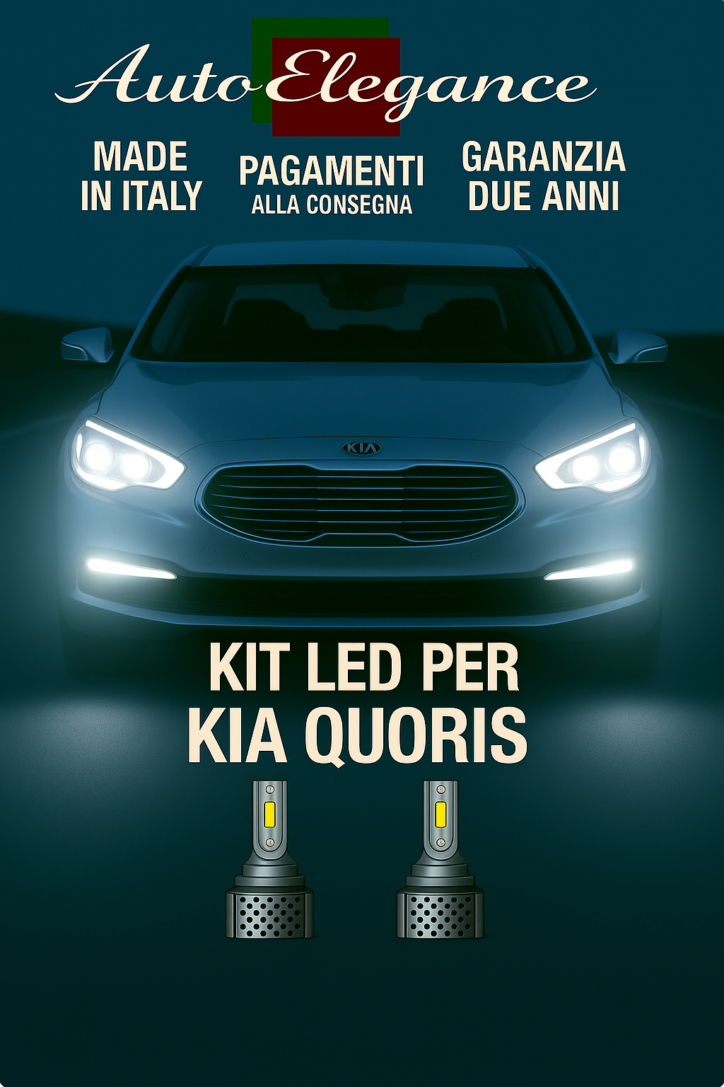 🔥KIT LED D3S 6000K BIANCO CANBUS – Anabbaglianti per Kia Quoris🔥