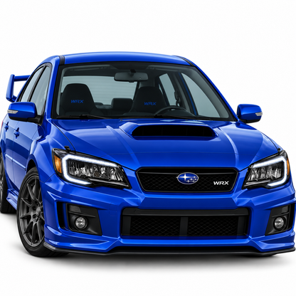 💕 Fari Anteriori Adatti per Subaru WRX 08-14 Full LED DRL Neri 💕