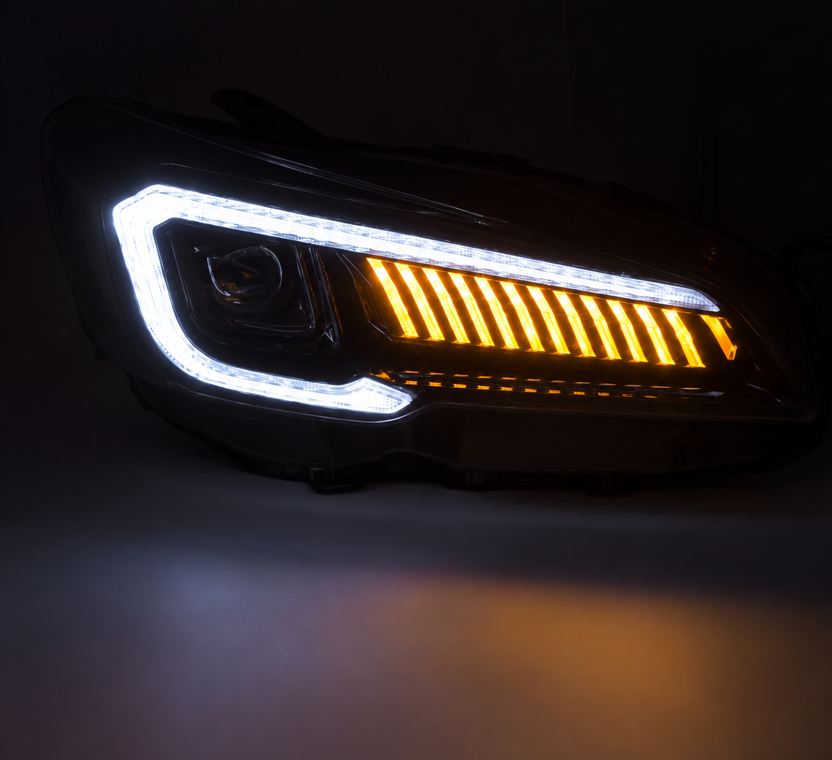 💕 Fari Anteriori Adatti per Subaru WRX 14-22 Full LED DRL Neri 💕