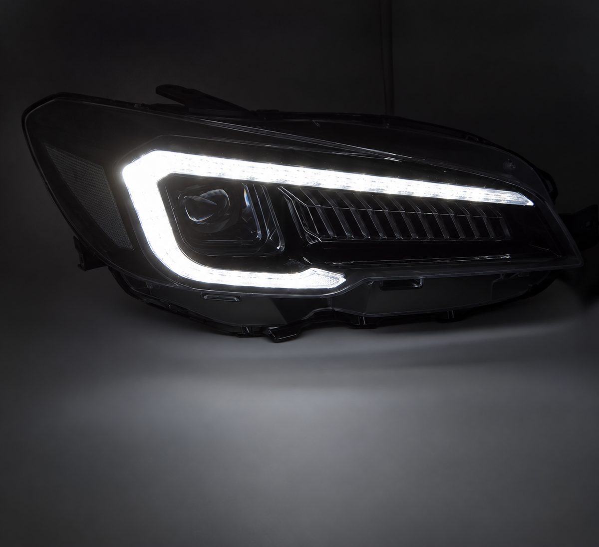 💕 Fari Anteriori Adatti per Subaru WRX 14-22 Full LED DRL Neri 💕