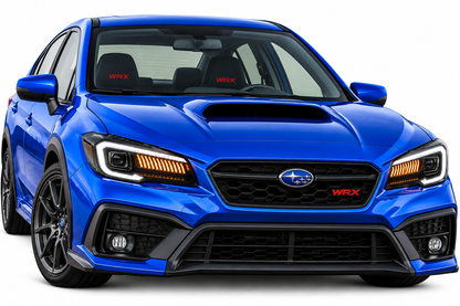 💕 Fari Anteriori Adatti per Subaru WRX 14-22 Full LED DRL Neri 💕