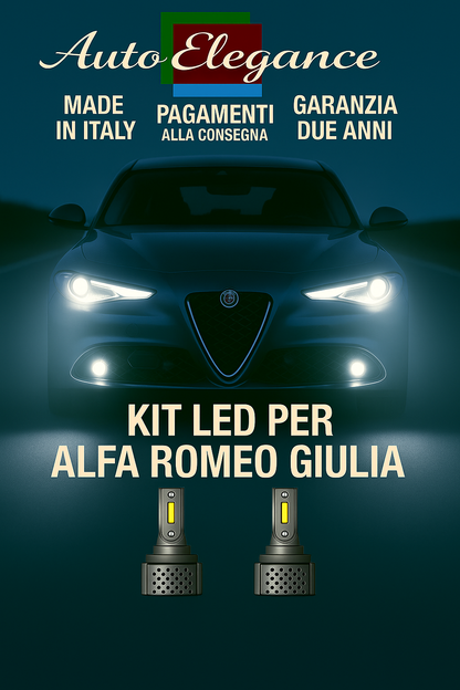 KIT LED D3S 6000K BIANCO CANBUS – Anabbaglianti per Alfa Romeo Giulia