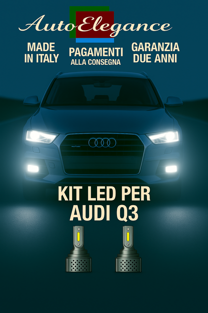 KIT LED D3S 6000K BIANCO CANBUS – Anabbaglianti per Audi Q3