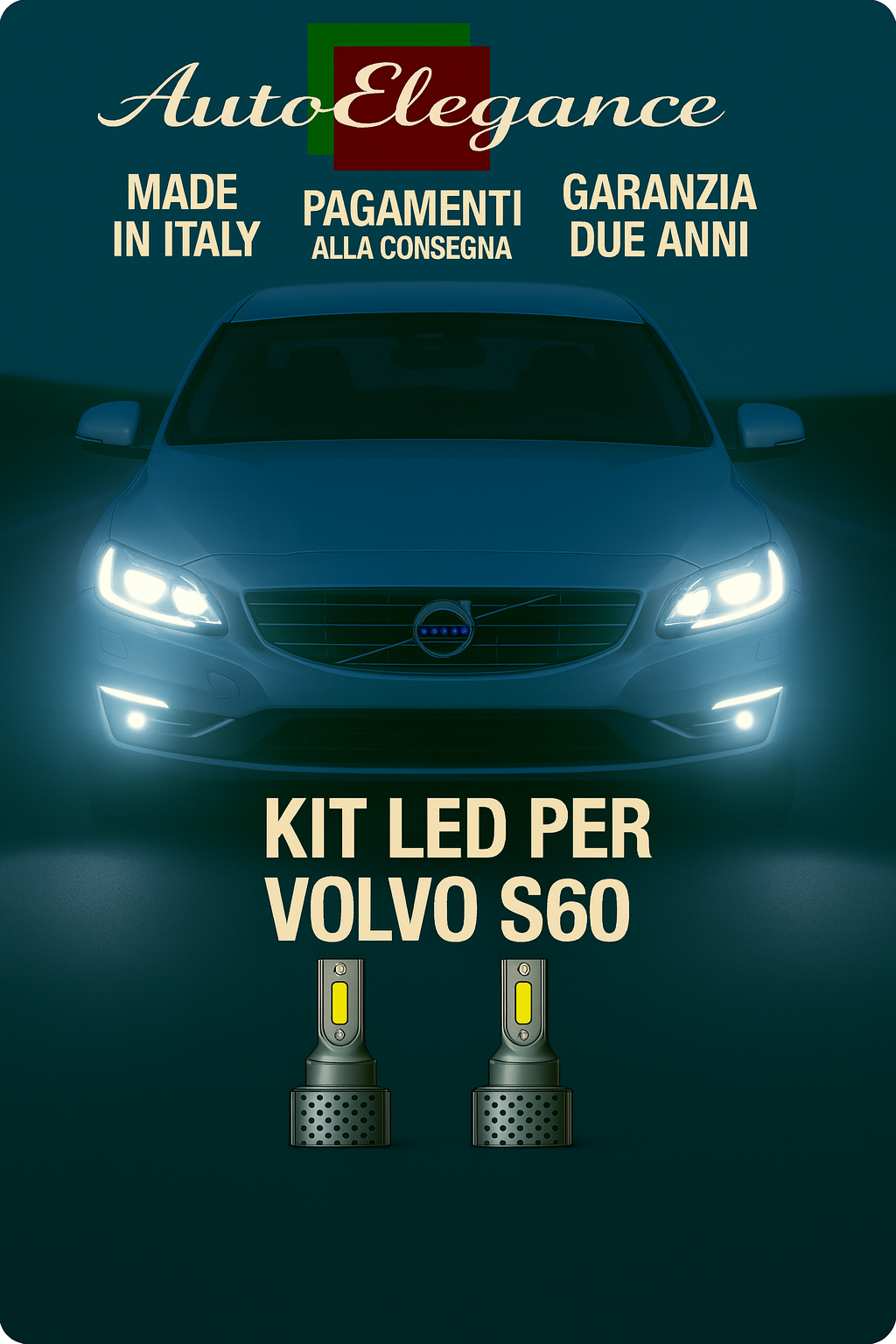 🔥KIT LED D3S 6000K BIANCO CANBUS – Anabbaglianti per Volvo S60🔥