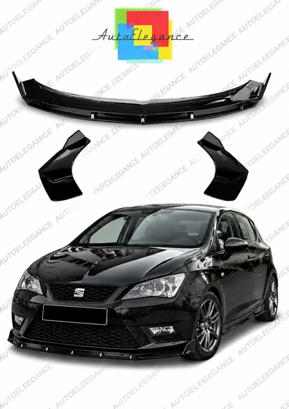 👉Spoiler Anteriore Stile Brabus  adatto per Seat Leon Mk3 12-16 Nero Lucido 👈
