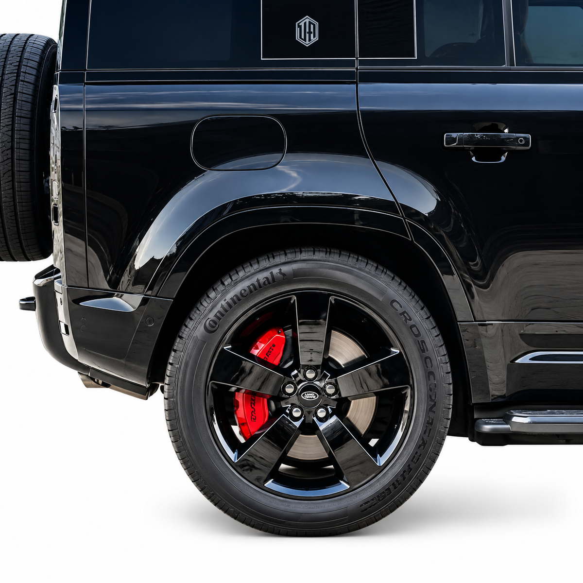 💕COPRI PINZE FRENO IN ALLUMINIO ROSO PER LAND ROVER DEFENDER 2020-2026💕