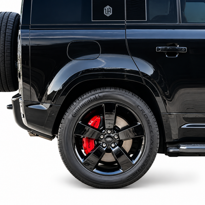 💕COPRI PINZE FRENO IN ALLUMINIO ROSO PER LAND ROVER DEFENDER 2020-2026💕