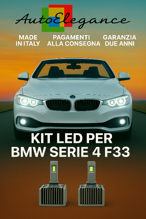 🔥KIT LED D1S 6000K Anabbaglianti per BMW Serie 4 F33 | Bianco CANBUS🔥